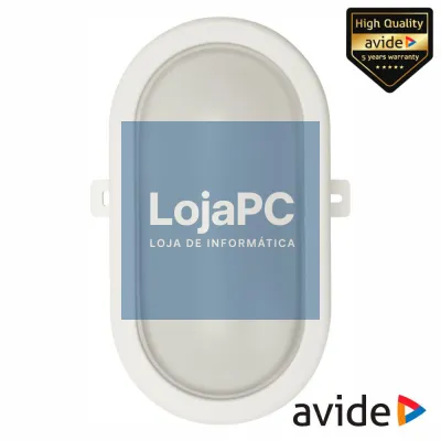 Painel Led Oval Aplique 12W IP54 1200LM 4000K AVIDE