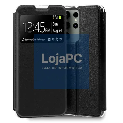 COOL Flip Cover for Samsung S918 Galaxy S23 Ultra Smooth Black