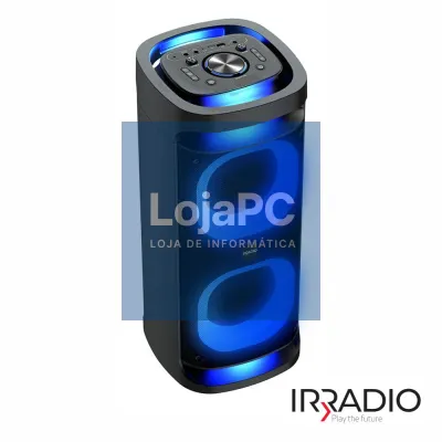 Coluna Amplificada 2x8"+2x3" 360º RGB/TWS/BT/AUX/MIC IRRADIO