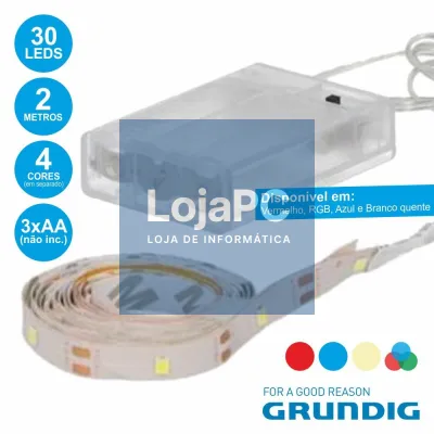 FITA 60 LEDS C/ 2M MULTICORES IP20 GRUNDIG
