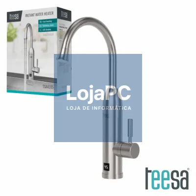 Torneira Elétrica de Bancada 220V 3500W IPX4 INOX 360º TEESA