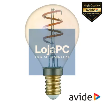 Lâmpada E14 3W Globo 230V Filamento 2700K 180lm AVIDE