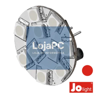 LÂMPADA G4 2.2W 12V 10 LEDS VERMELHO JOLIGHT