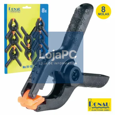 CONJUNTO 8 MOLAS APERTO NYLON E FIBRA VIDRO ATÉ 23MM DONAU