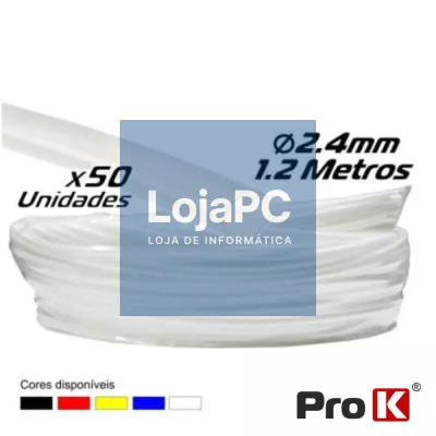 TUBO MANGA TERMORETRÁCTIL 2.4MM 1.2M 50X TRANSPARENTE PROK