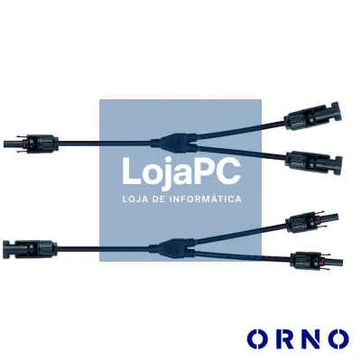 Conjunto de Adaptadores Em Y P/ Fichas Solares 2xMC4 ORNO