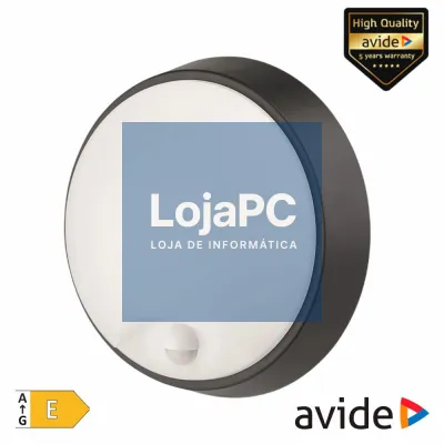 Aplique LED Redondo CCT 18W 2200lm PIR AVIDE