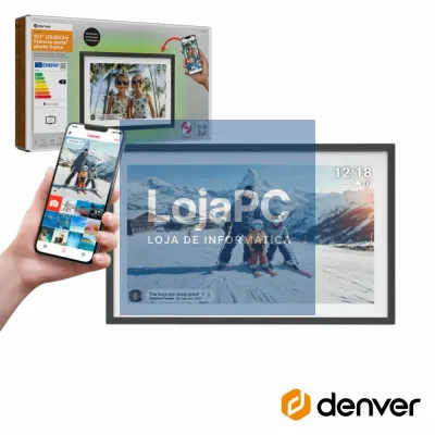 Moldura Digital FRAMEO 10.1" Preto DENVER