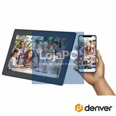 Moldura Digital WIFI FRAMEO 15.6" Preto DENVER