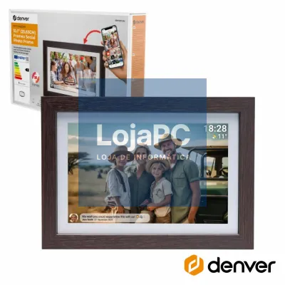 Moldura Digital FRAMEO 10.1" Wi-Fi Branco DENVER