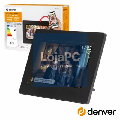 Moldura Digital FRAMEO 7" Preto DENVER