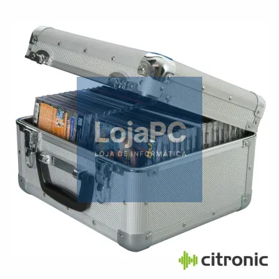 Flight Case Em Alumínio Para 40 CDs CITRONIC