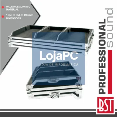 MALA TRANSPORTE DJ P/ 2 LEITORES 12.5" E CONTROLADOR 10" BST