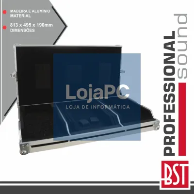 MALA TRANSPORTE DJ P/ 2 LEITORES 10" E CONTROLADOR 13" BST
