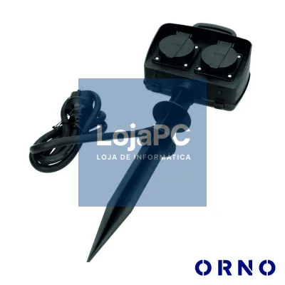 Extensão Elétrica 2x Schuko IP44 Exterior 1.5m ORNO