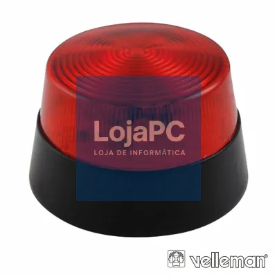 LÂMPADA ESTROBOSCÓPICA 15 LEDS VERMELHO VELLEMAN