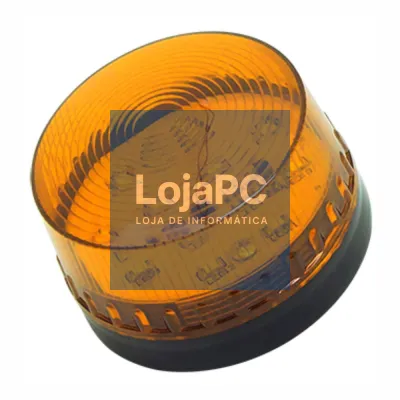 Sinalizador LED Intermitente Laranja 12V Ø72.8x63mm
