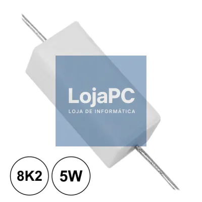 RESISTÊNCIA BOBINADA 8K2 5W