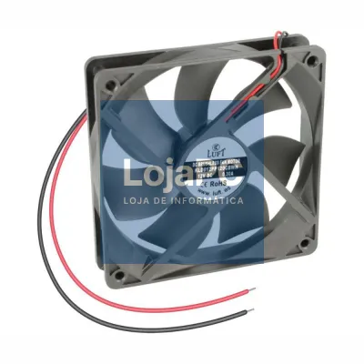 Ventoinha 12V 120x120x25mm 2 Fios KLD012PP120CBWH LUFT