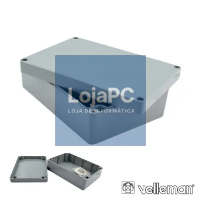 CAIXA ESTANQUE ABS CINZA ESCURO 171x121x55MM