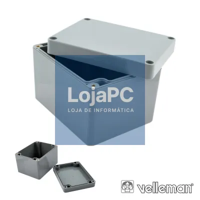 CAIXA SELADA ABS CINZA ESCURO 115x90x80MM