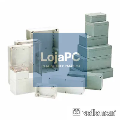 CAIXA ESTANQUE ABS CINZA ESCURO 64x58x35MM