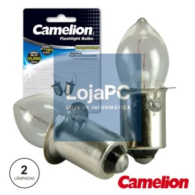 LÂMPADA BAIONETA 0.5A 3.6V VACUUM 2X BLISTER CAMELION