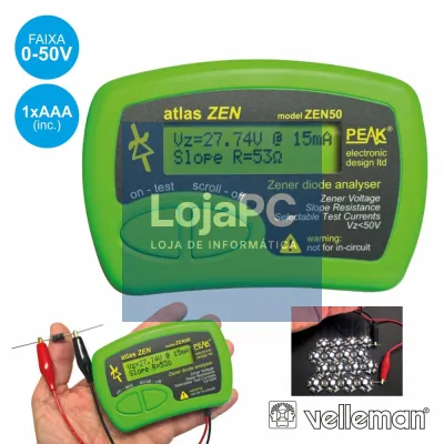 TESTADOR DE DIODOS ZENER 0-50V VELLEMAN