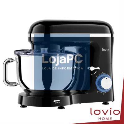 Robô de Cozinha 1900W C/ Taça Inox 6.2L Preto LOVIO