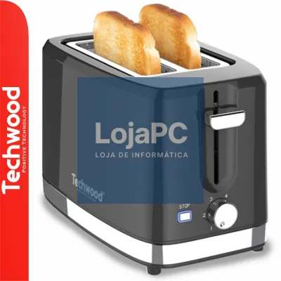 Torradeira 2 Ranhuras 750W TECHWOOD