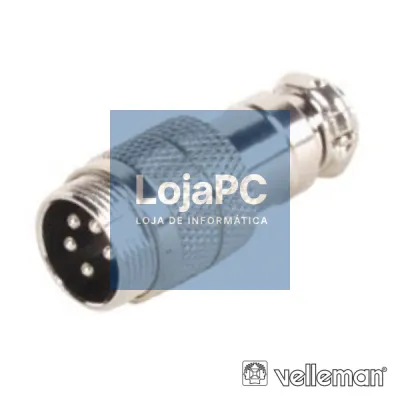 FICHA 5P MACHO P/ SOLDAR VELLEMAN