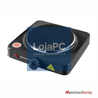 Fogão Elétrico 1 Placa Preto 1000W MFAMILY