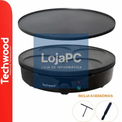 Máquina de Crepes/Panquecas Elétrica 30CM 2em1 1000W