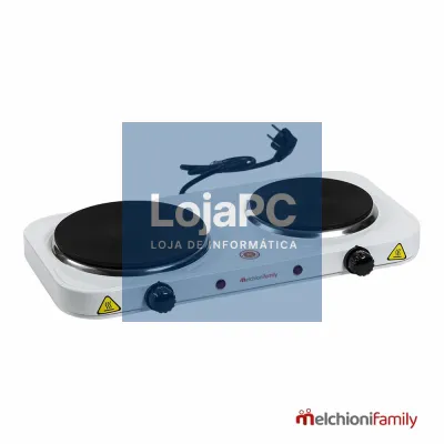 Fogão Elétrico 2 Placas 2500W Branco MelchioniFamily