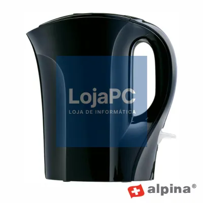 Fervedor de Água Elétrico 1L 800-1000W Preto ALPINA