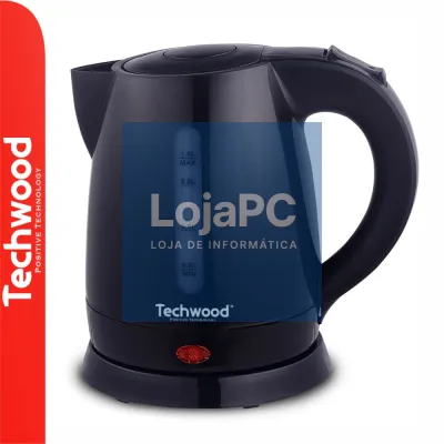 Fervedor de Água Elétrico Preto 1600W 1L TECHWOOD