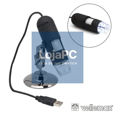 Microscópio Digital 2mp Usb C/ Ampliação 10-200x