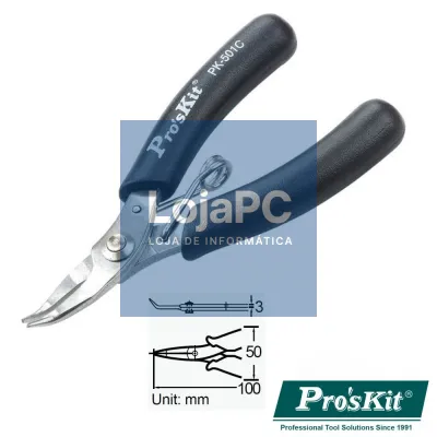 ALICATE DE PONTAS CURVAS MICRO 100MM PROSKIT