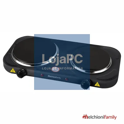 Fogão Elétrico 2 Placas Preto 2500W MELCHIONI