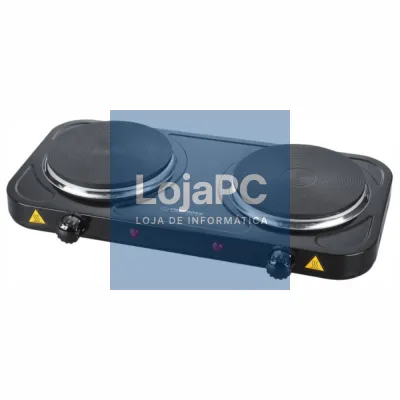 Fogão Elétrico 2 Placas Preto 2000W