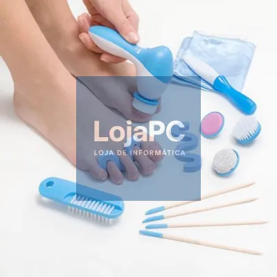 CONJUNTO DE PEDICURE 2 VELOCIDADES IPX5 14 PEÇAS