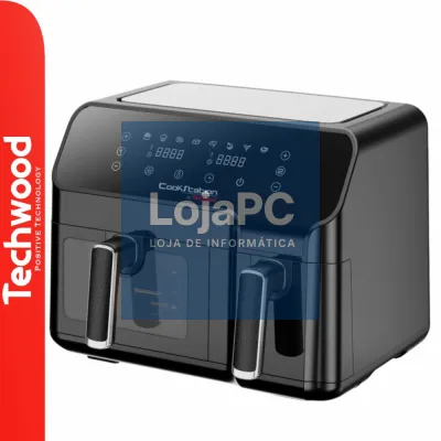 Fritadeira Elétrica Dupla S/ Óleo 2700W 8.8L~3KG TECHWOOD