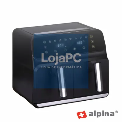 Fritadeira S/Óleo Dupla 1700W 8L ALPINA
