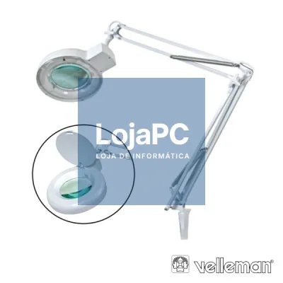 CANDEEIRO C/ LUPA BANCADA 5 DIOPTRIAS 22W BRANCO