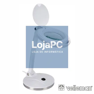 Candeeiro C/ Lupa Bancada 5 Dioptrias 48 LEDS 6W VELLEMAN