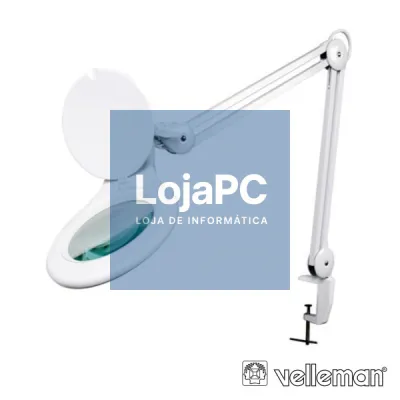 CANDEEIRO C/ LUPA BANCADA 5 DIOPTRIAS 48 LEDS 4W VELLLEMAN