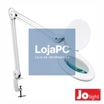 Candeeiro C/ Lupa Bancada 5 Dioptrias 80 LEDS 15W JOLIGHT