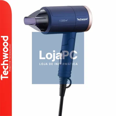 Secador de Cabelo 1300W Azul TECHWOOD