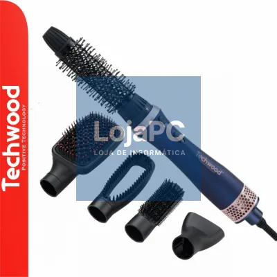 Escova Alisadora de Cabelo C/ 5 Acessórios 600-700W TECHWOOD