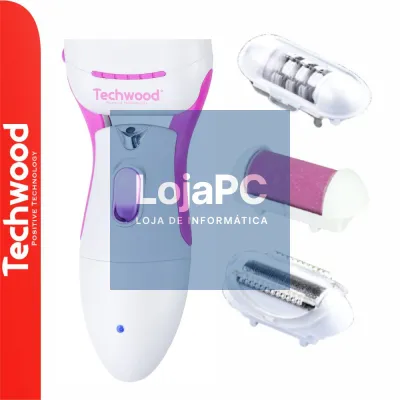 Depiladora 3 em 1 c/ Barbeador e Escova de Limpeza TECHWOOD